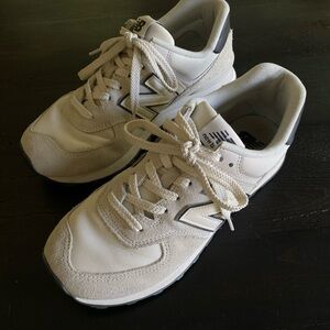 New Balance 574 Sneaker in 'Beige Angora'